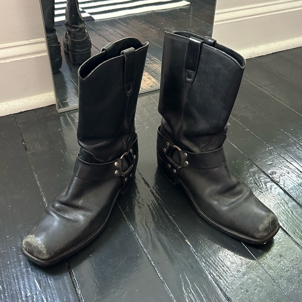 Durango Harness leather motorcycle boots M10.5/W12